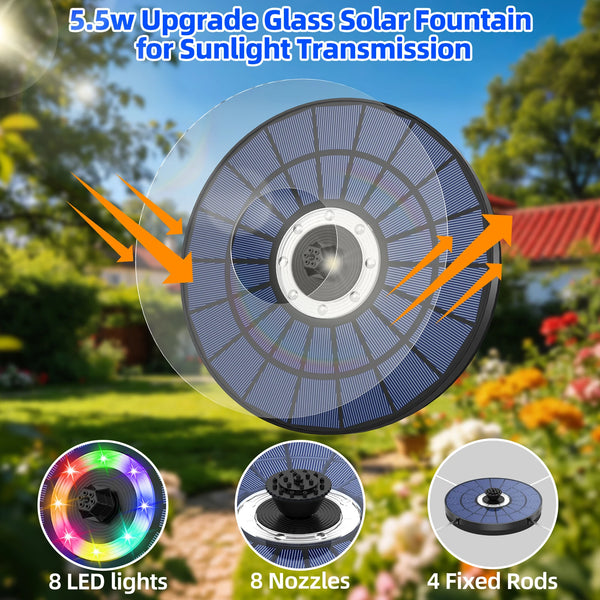 Solar Fountain Light Pump Pro